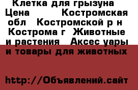 Клетка для грызуна › Цена ­ 600 - Костромская обл., Костромской р-н, Кострома г. Животные и растения » Аксесcуары и товары для животных   